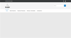 Desktop Screenshot of corporacionphara.com